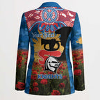 Personalised Knights Rugby ANZAC Day Blazer Last Post Poppy We Will Remember Them
