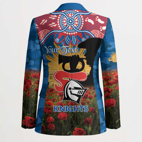 Personalised Knights Rugby ANZAC Day Blazer Last Post Poppy We Will Remember Them