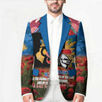 Personalised Knights Rugby ANZAC Day Blazer Last Post Poppy We Will Remember Them