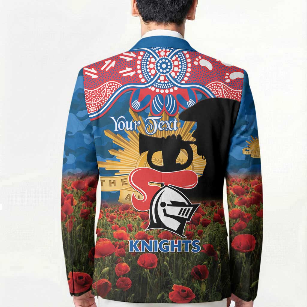Personalised Knights Rugby ANZAC Day Blazer Last Post Poppy We Will Remember Them