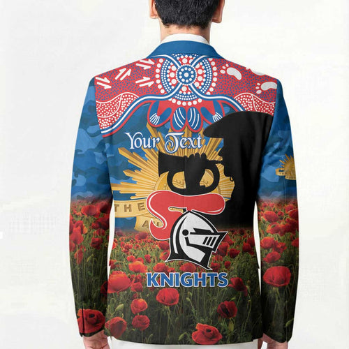 Personalised Knights Rugby ANZAC Day Blazer Last Post Poppy We Will Remember Them