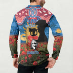 Personalised Knights Rugby ANZAC Day Button Sweatshirt Last Post Poppy We Will Remember Them