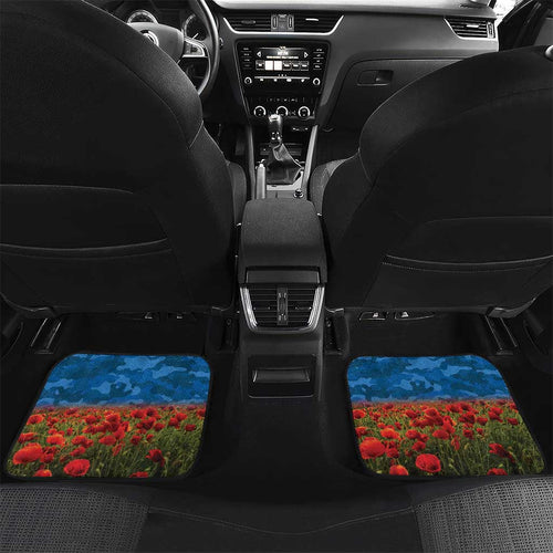 Personalised Knights Rugby ANZAC Day Car Mats Last Post Poppy We Will Remember Them