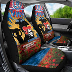 Personalised Knights Rugby ANZAC Day Car Seat Cover Last Post Poppy We Will Remember Them
