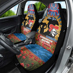 Personalised Knights Rugby ANZAC Day Car Seat Cover Last Post Poppy We Will Remember Them