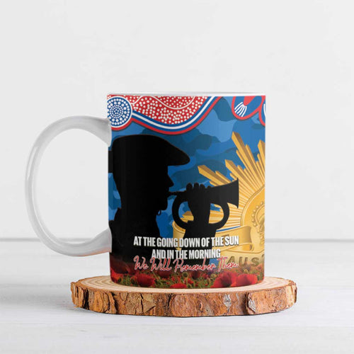 Personalised Knights Rugby ANZAC Day Ceramic Mug Last Post Poppy We Will Remember Them