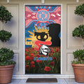 Personalised Knights Rugby ANZAC Day Door Cover Last Post Poppy We Will Remember Them