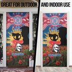 Personalised Knights Rugby ANZAC Day Door Cover Last Post Poppy We Will Remember Them
