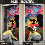 Personalised Knights Rugby ANZAC Day Door Cover Last Post Poppy We Will Remember Them
