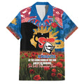 Personalised Knights Rugby ANZAC Day Family Matching Puletasi and Hawaiian Shirt Last Post Poppy We Will Remember Them