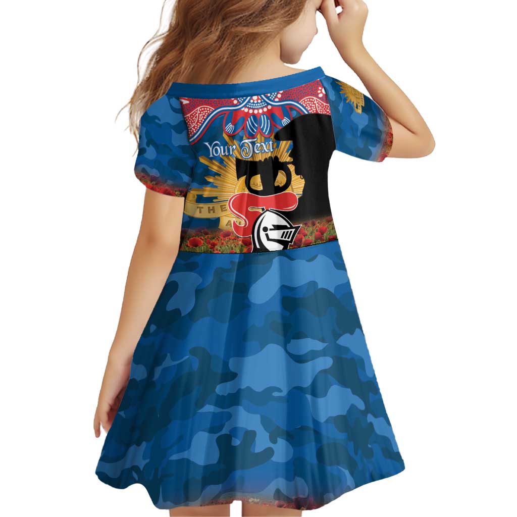 Personalised Knights Rugby ANZAC Day Family Matching Short Sleeve Bodycon Dress and Hawaiian Shirt Last Post Poppy We Will Remember Them