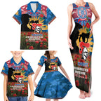 Personalised Knights Rugby ANZAC Day Family Matching Tank Maxi Dress and Hawaiian Shirt Last Post Poppy We Will Remember Them