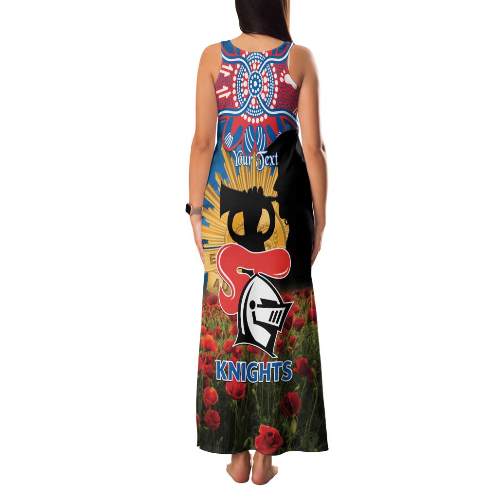 Personalised Knights Rugby ANZAC Day Family Matching Tank Maxi Dress and Hawaiian Shirt Last Post Poppy We Will Remember Them
