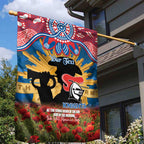 Personalised Knights Rugby ANZAC Day Garden Flag Last Post Poppy We Will Remember Them