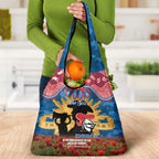 Personalised Knights Rugby ANZAC Day Grocery Bag Last Post Poppy We Will Remember Them