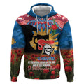 Personalised Knights Rugby ANZAC Day Hoodie Last Post Poppy We Will Remember Them