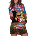 Personalised Knights Rugby ANZAC Day Hoodie Dress Last Post Poppy We Will Remember Them