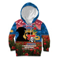 Personalised Knights Rugby ANZAC Day Kid Hoodie Last Post Poppy We Will Remember Them