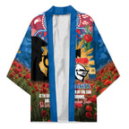 Personalised Knights Rugby ANZAC Day Kimono Last Post Poppy We Will Remember Them