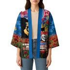 Personalised Knights Rugby ANZAC Day Kimono Last Post Poppy We Will Remember Them