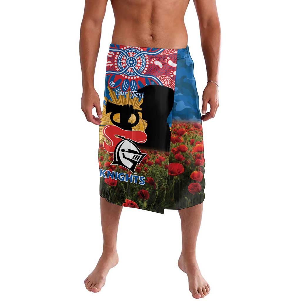 Personalised Knights Rugby ANZAC Day Lavalava Last Post Poppy We Will Remember Them