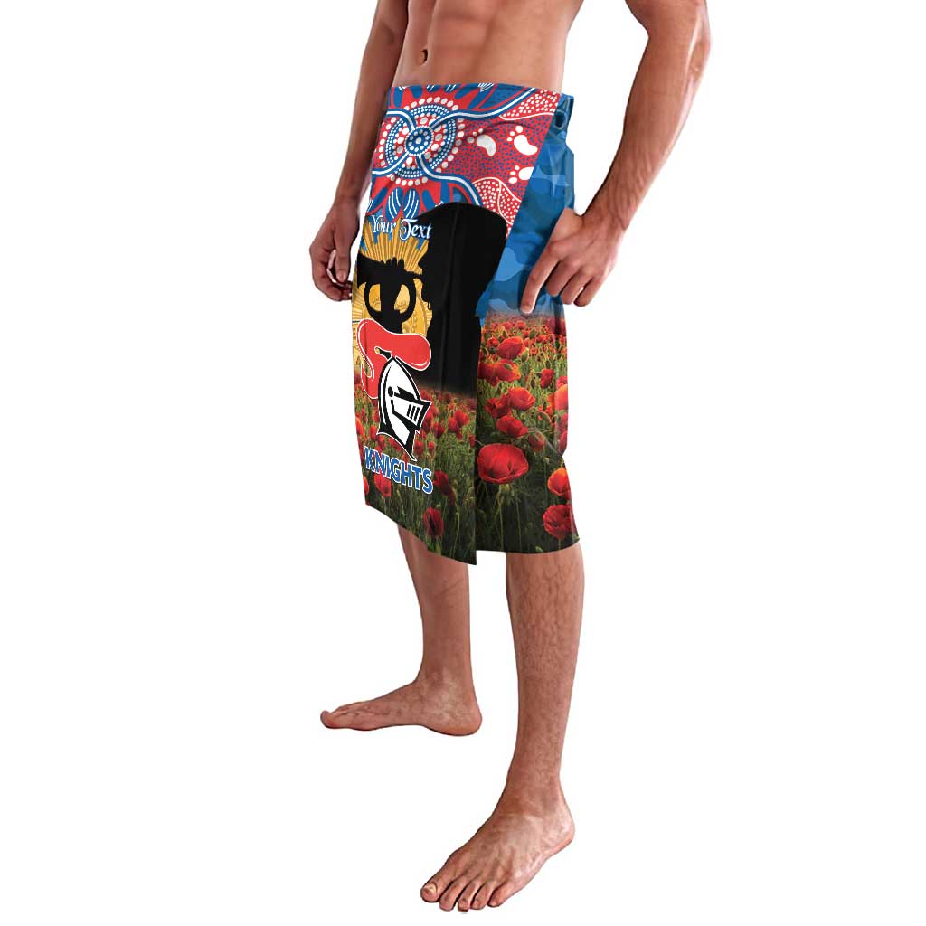 Personalised Knights Rugby ANZAC Day Lavalava Last Post Poppy We Will Remember Them