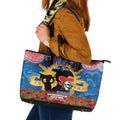 Personalised Knights Rugby ANZAC Day Leather Tote Bag Last Post Poppy We Will Remember Them