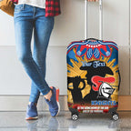Personalised Knights Rugby ANZAC Day Luggage Cover Last Post Poppy We Will Remember Them