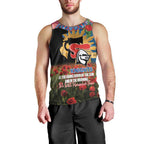 Personalised Knights Rugby ANZAC Day Men Tank Top Last Post Poppy We Will Remember Them