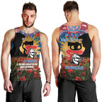 Personalised Knights Rugby ANZAC Day Men Tank Top Last Post Poppy We Will Remember Them