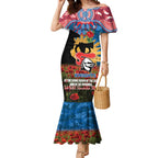 Personalised Knights Rugby ANZAC Day Mermaid Dress Last Post Poppy We Will Remember Them