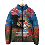 Personalised Knights Rugby ANZAC Day Padded Jacket Last Post Poppy We Will Remember Them