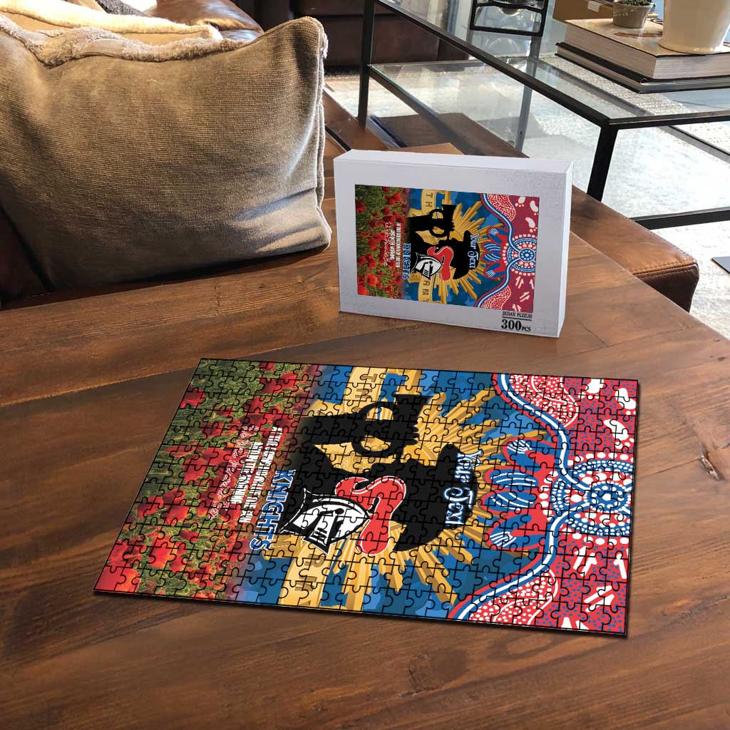 Personalised Knights Rugby ANZAC Day Puzzle Last Post Poppy We Will Remember Them
