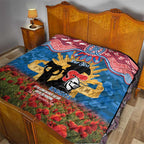 Personalised Knights Rugby ANZAC Day Quilt Last Post Poppy We Will Remember Them