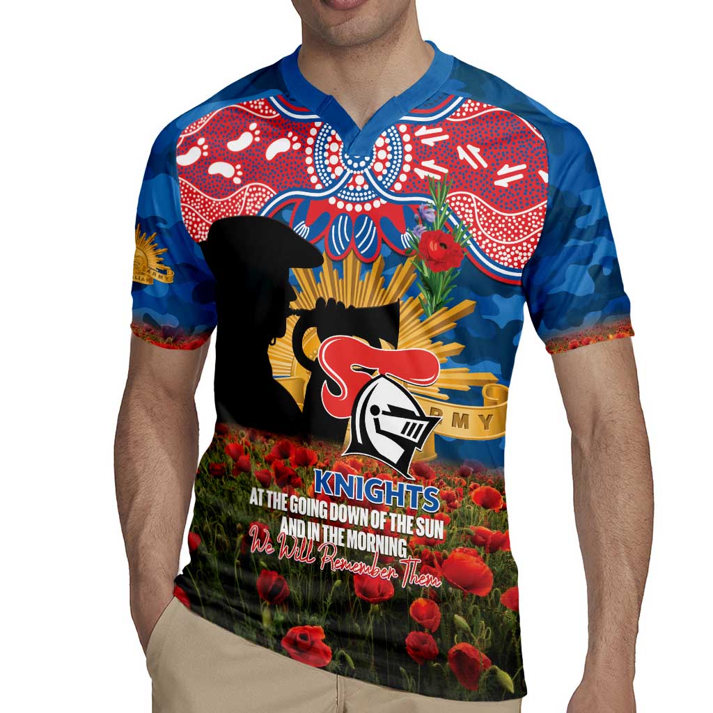 Personalised Knights Rugby ANZAC Day Rugby Jersey Last Post Poppy We Will Remember Them