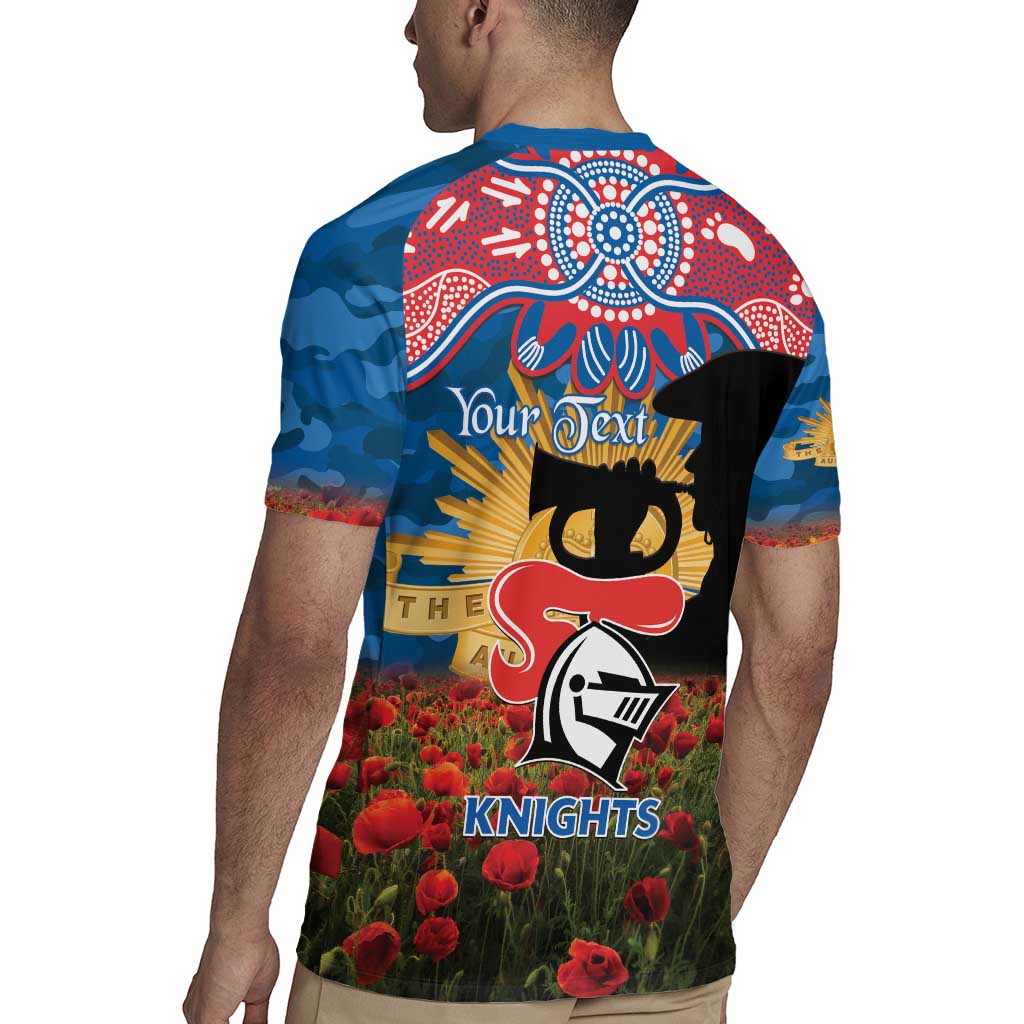 Personalised Knights Rugby ANZAC Day Rugby Jersey Last Post Poppy We Will Remember Them