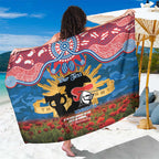 Personalised Knights Rugby ANZAC Day Sarong Last Post Poppy We Will Remember Them