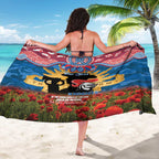 Personalised Knights Rugby ANZAC Day Sarong Last Post Poppy We Will Remember Them