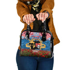 Personalised Knights Rugby ANZAC Day Shoulder Handbag Last Post Poppy We Will Remember Them