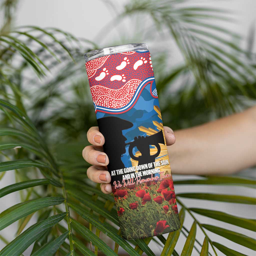 Personalised Knights Rugby ANZAC Day Skinny Tumbler Last Post Poppy We Will Remember Them
