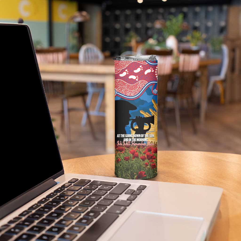 Personalised Knights Rugby ANZAC Day Skinny Tumbler Last Post Poppy We Will Remember Them