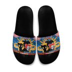 Personalised Knights Rugby ANZAC Day Slide Sandals Last Post Poppy We Will Remember Them