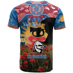 Personalised Knights Rugby ANZAC Day T Shirt Last Post Poppy We Will Remember Them