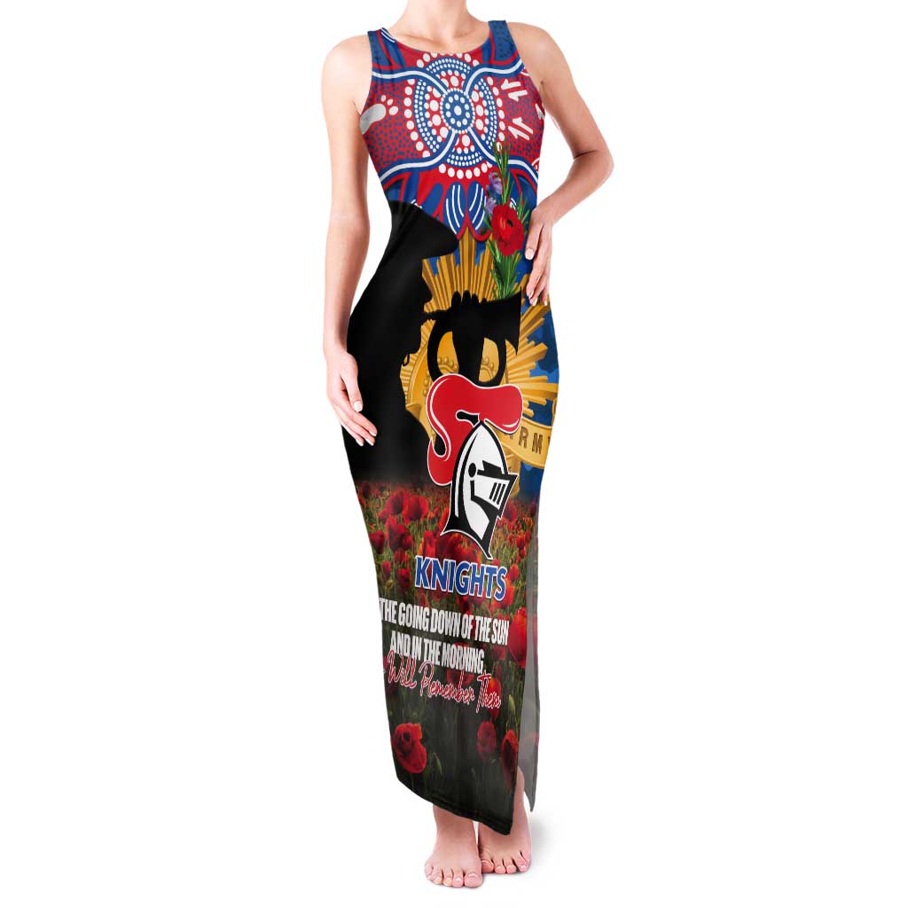 Personalised Knights Rugby ANZAC Day Tank Maxi Dress Last Post Poppy We Will Remember Them