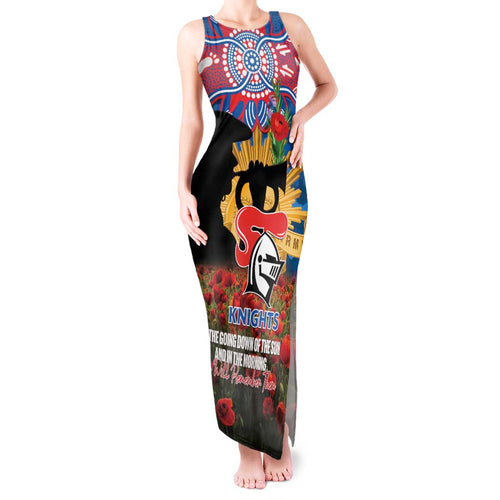Personalised Knights Rugby ANZAC Day Tank Maxi Dress Last Post Poppy We Will Remember Them