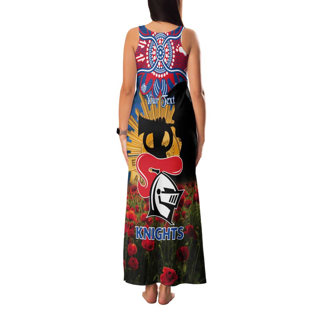 Personalised Knights Rugby ANZAC Day Tank Maxi Dress Last Post Poppy We Will Remember Them