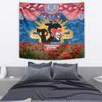 Personalised Knights Rugby ANZAC Day Tapestry Last Post Poppy We Will Remember Them