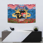 Personalised Knights Rugby ANZAC Day Tapestry Last Post Poppy We Will Remember Them