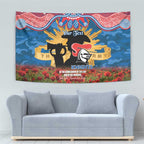 Personalised Knights Rugby ANZAC Day Tapestry Last Post Poppy We Will Remember Them
