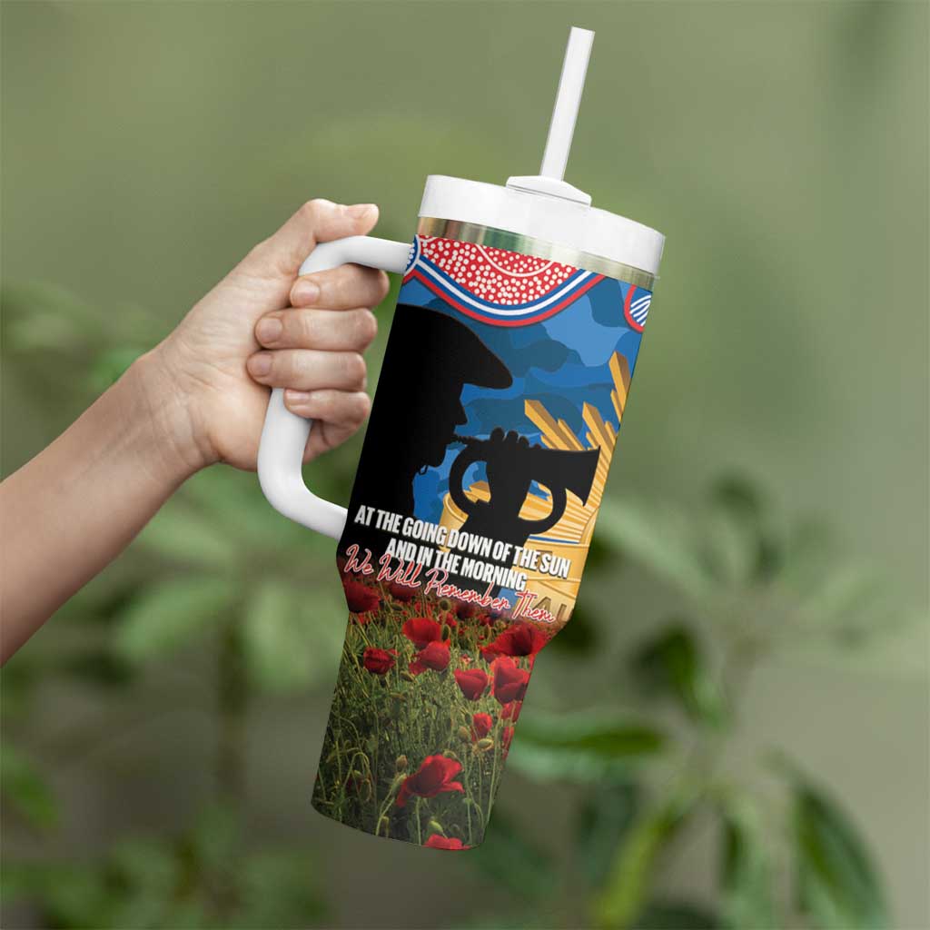 Personalised Knights Rugby ANZAC Day Tumbler With Handle Last Post Poppy We Will Remember Them
